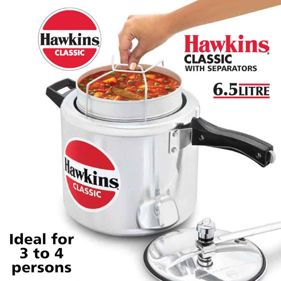Amazon.com: Hawkins 6.5 Litre Classic Pressure Cooker with